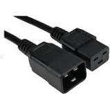 C19-C20 Power Cord Black