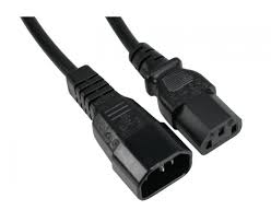 C13-C14 Power Cord Black